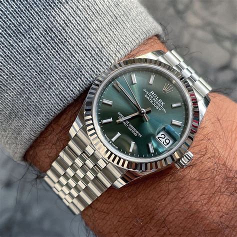 rolex datejust 41 green motif dial|2022 rolex datejust 41mm.